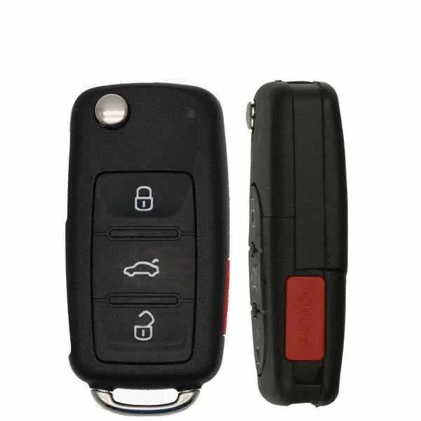 2011-2016 Volkswagen / 4-Button Remote Flip Key / 5K0837202AE / NBG010180T / 315 MHz (AFTERMARKET) - Image 2