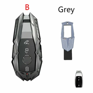 Mercedes Benz CLA CLS CLK GLK GLA AMG GL ML SL SLK Car Key Fob Cover Case- Gray New - Image 5