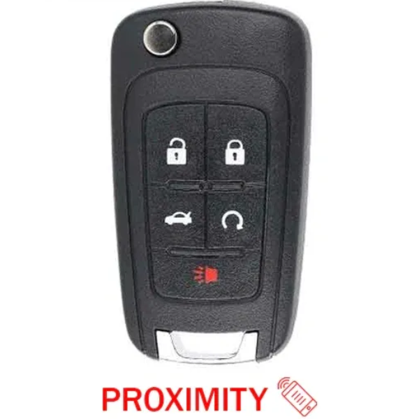 2010-2019 GM / 5-Button Flip Key / PEPS / PN: 13504199 / OHT01060512 / HU100 / PEPS (AFTERMARKET)