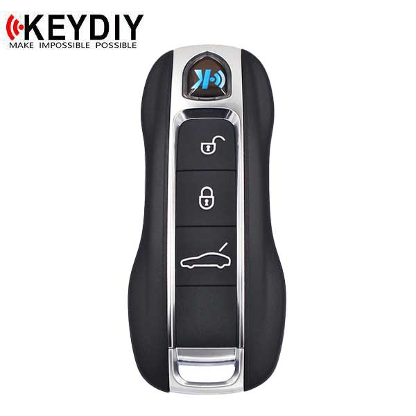 KEYDIY / KD-ZB19 / Porsche Style - 3-Button Smart Key Blank - Black