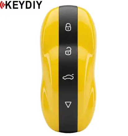 KEYDIY / KD-ZB71-4-Y / Universal Smart Remote Key Amber Yellow 4 Button for 46 47 48 49 4A MQB48 5C Chip